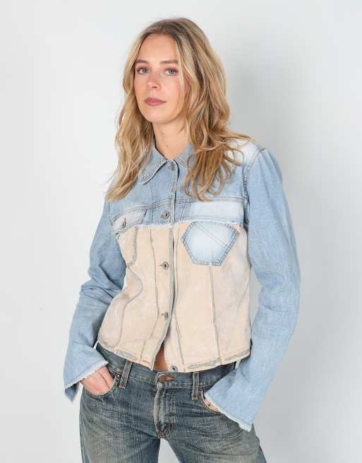 Vintage Essenze L denim jacket in light blue