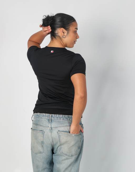 Vintage Essenze M baby tee in black, 2 of 4