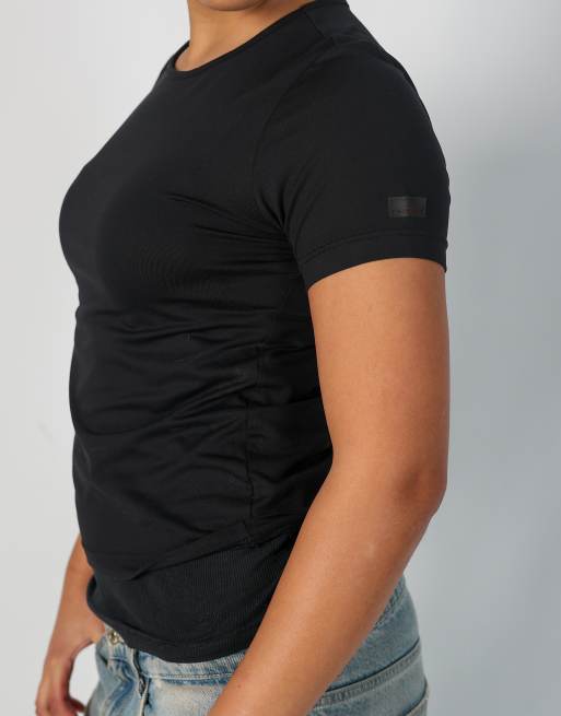 Vintage Essenze M baby tee in black, 4 of 4