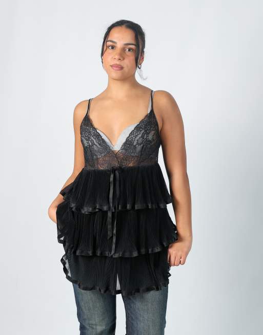 Vintage Essere M cami in black, 3 of 4