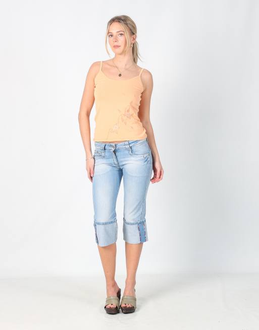 Vintage ESZ Jeans XXS 3/4 jeans in light blue