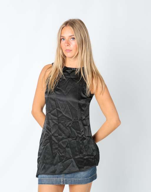 Vintage Etam 8 blouse in black