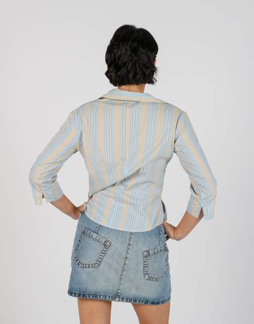 Vintage Etam M shirt in light blue, 2 of 4