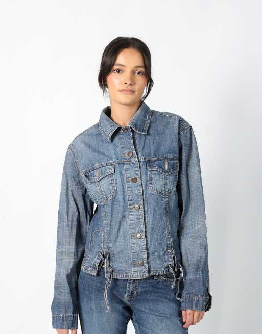 Vintage Etam S denim jacket light blue