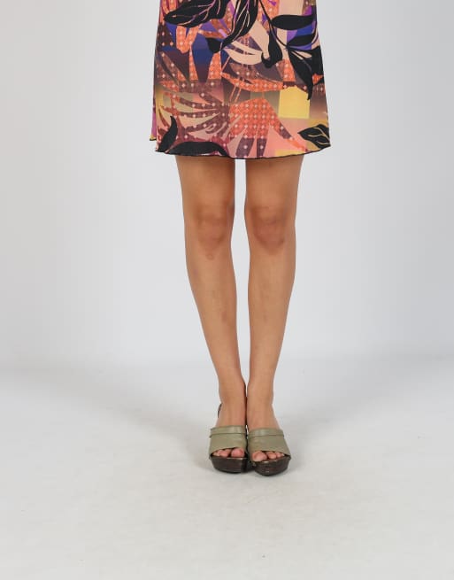 Vintage Eurofia XS woven mini dress in multi colured, 2 of 4