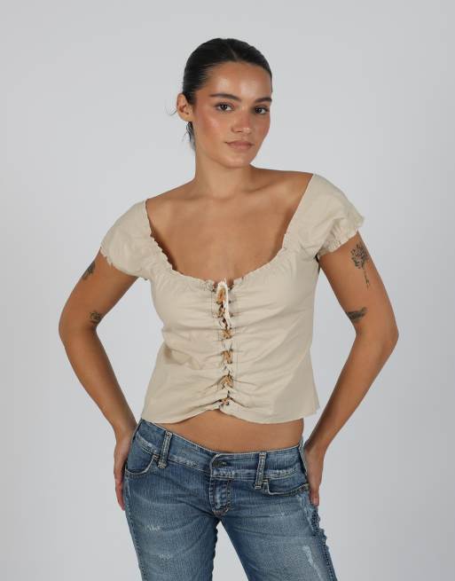Vintage Euronova M blouse in beige