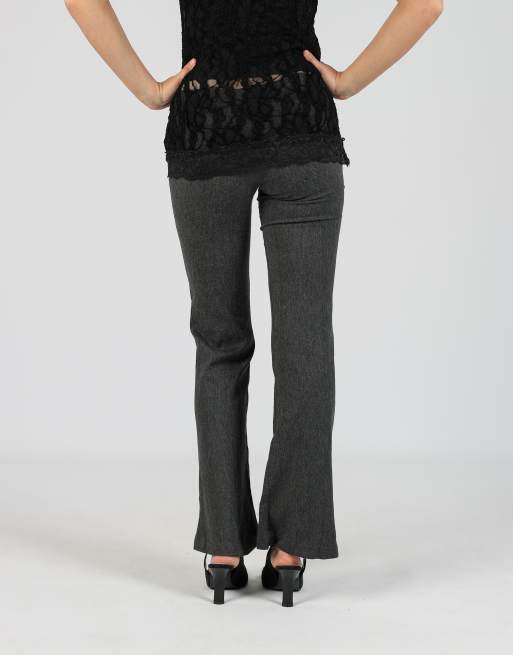 Vintage Evielle XS formal trousers in charcoal grey, 4 of 4
