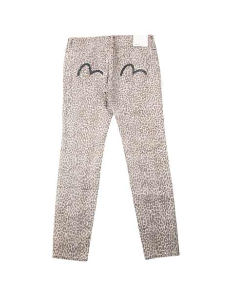 Vintage Evisu Double Gull Leopard Print Japanese Denim Jeans Size W30 - view 1