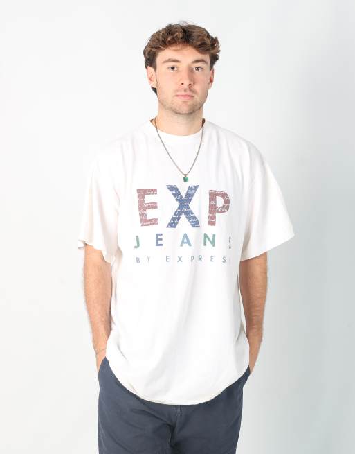 Vintage EXPJeans xl t-shirt in ivory