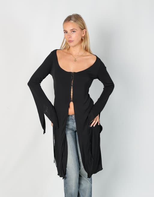 Vintage Extra S long sleeve top in black