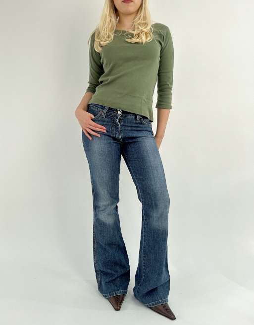 Vintage extra small Big Star flared jeans in blue, 1 of 4