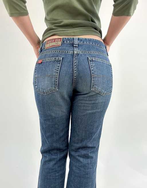 Vintage extra small Big Star flared jeans in blue, 3 of 4