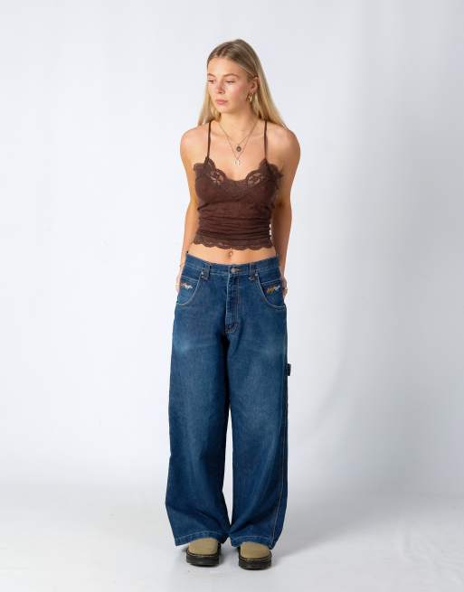 Vintage Extreme 30x32 Denim Hip Hop Baggy Jeans Blue