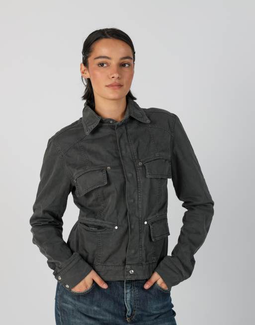 Vintage EXTYN Italia S casual jacket in charcoal grey, 1 of 4