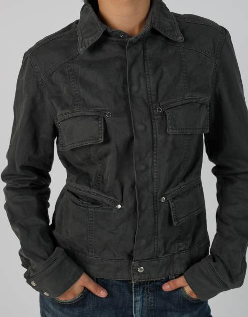 Vintage EXTYN Italia S casual jacket in charcoal grey, 4 of 4