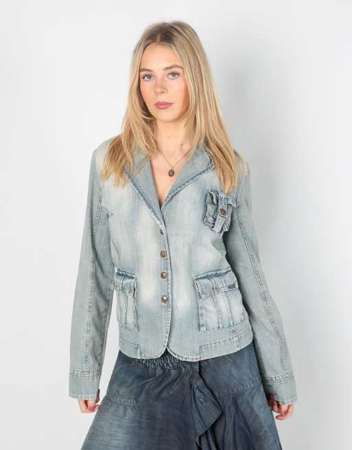 Vintage EXTYN Italia S denim jacket in light blue