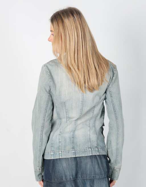 Vintage EXTYN Italia S denim jacket in light blue, 2 of 4