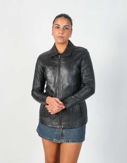 Vintage Fabiani M leather jacket in black