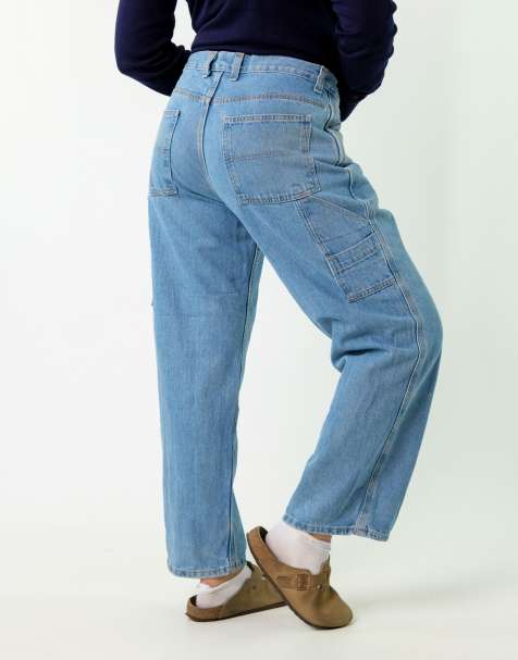 Vintage Faded Glory 34x30 Denim Carpenter Jeans Blue - view 1