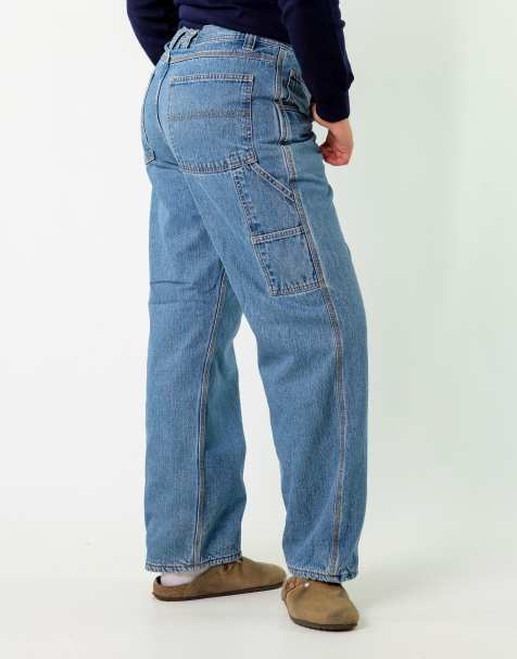 Vintage Faded Glory 34x32 Denim Carpenter Jeans Blue - view 1