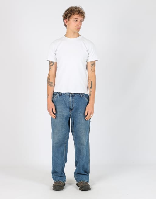 Vintage Faded Glory 36x30 denim carpenter jeans in blue, 2 of 4