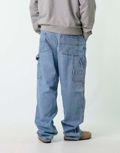 Vintage Faded GLory 36x34 Denim Carpenter Baggy Jeans Blue - view 1