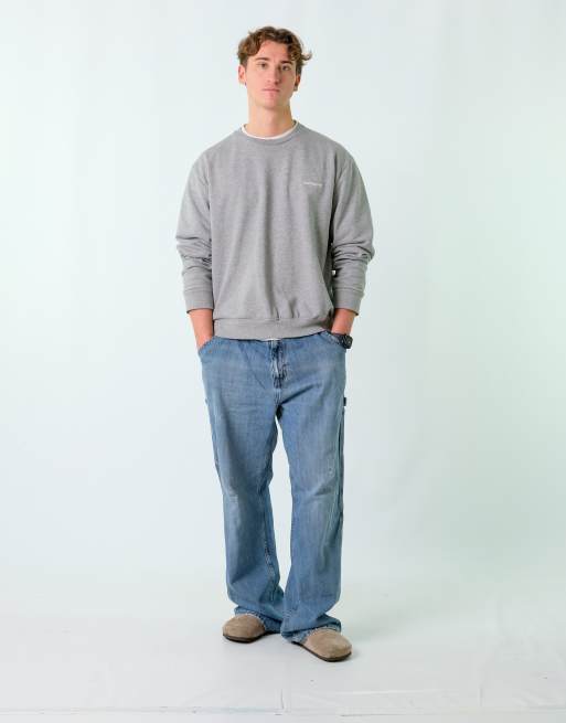 Vintage Faded Glory 38x34 Denim Carpenter Baggy Jeans Blue, 2 of 4
