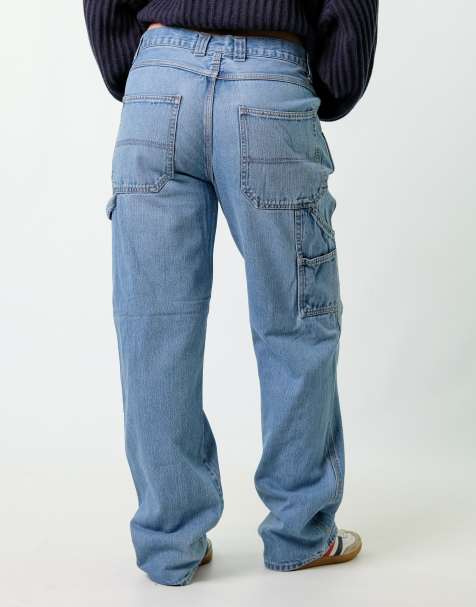 Vintage Falls Creek 32x34 Denim Carpenter Baggy Jeans Blue - view 1