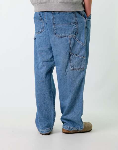 Vintage Falls Creek 36x30 Denim Carpenter Baggy Jeans Blue - view 1