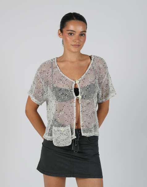 Vintage Fashion 2000 M cardigan in light grey - view 1