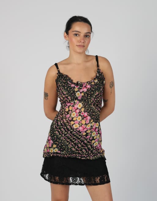 Vintage Fashion Look S cami in black