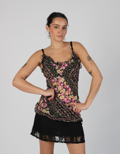 Vintage Fashion Look S cami in black, 3 of 4