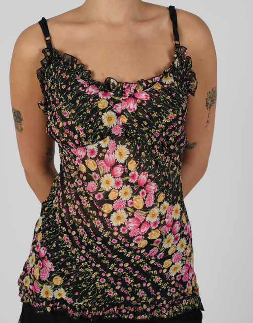 Vintage Fashion Look S cami in black, 4 of 4