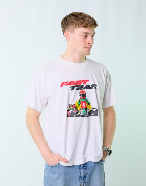 Vintage Fast Trak XL T-Shirt Cream - view 1