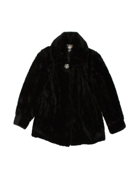 Vintage Faux Fur Jacket UK 16 Large In Black - view 1