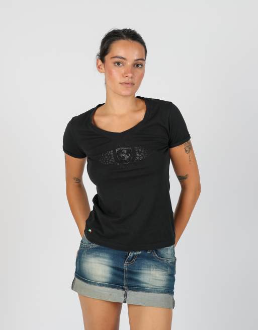 Vintage Ferrari S woven top in black, 3 of 4