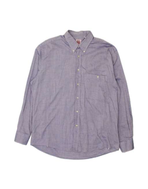 Vintage Ferre Shirt UK 44 45 XL In Blue