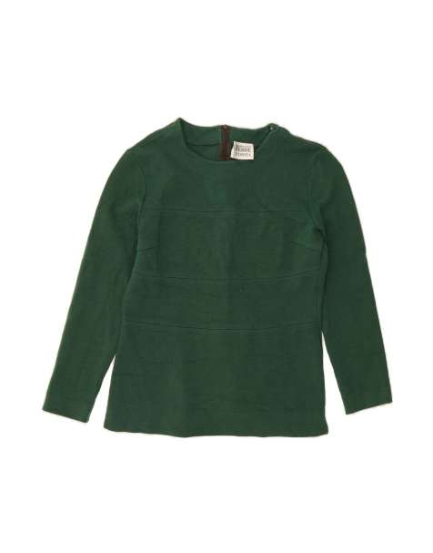 Vintage Ferre Top Long Sleeve UK 12 Medium In Green - view 1