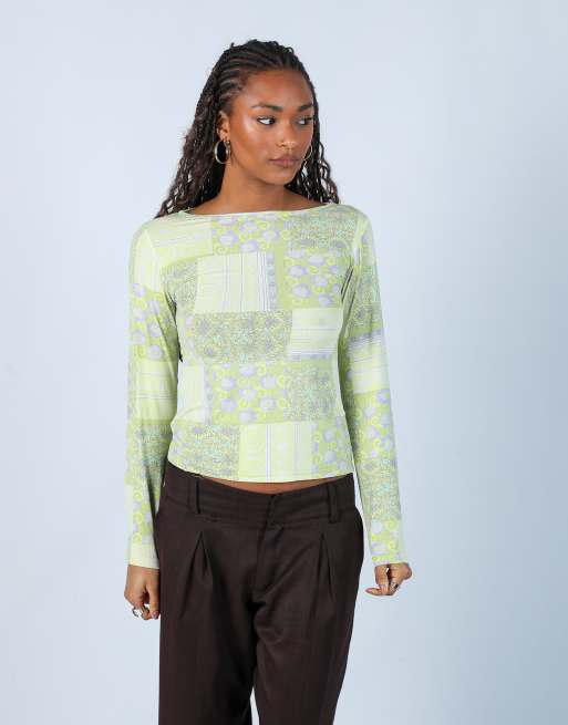 Vintage Ferretti M blouse in light green