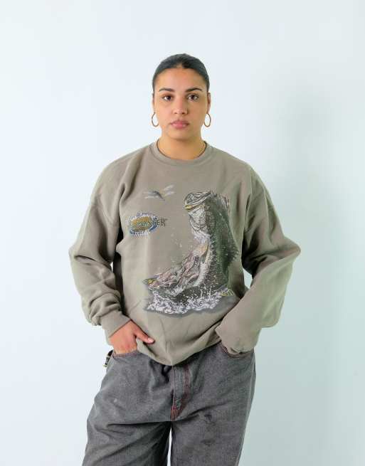 Vintage FieldMaster L Sweatshirt Khaki Green