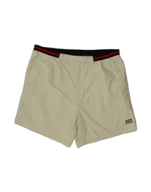 Vintage Fila Chino Shorts It 52/54 Large W38 In Off In White
