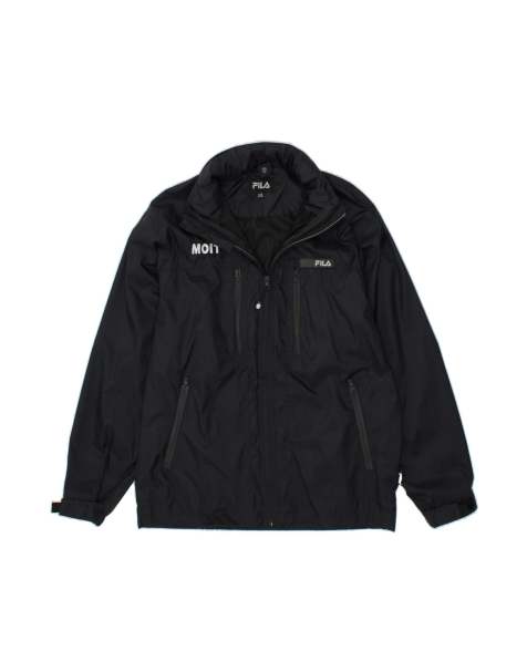 Vintage Fila Graphic Hooded Rain Jacket UK 40 Large In Blue - view 1