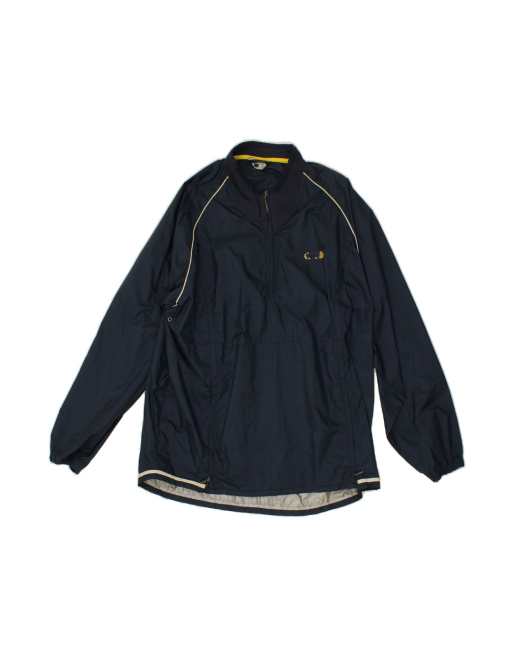 Vintage Fila Graphic Pullover Rain Jacket UK 40 Large In Blue
