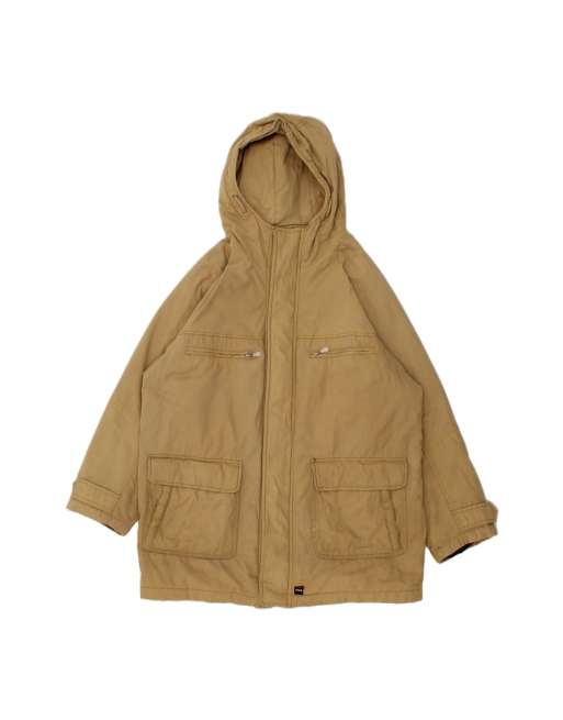 Vintage Fila Hooded Overcoat It 50 Large In Beige