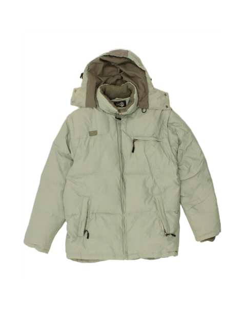 Vintage Fila Hooded Padded Jacket UK 40 Large In Green - view 1