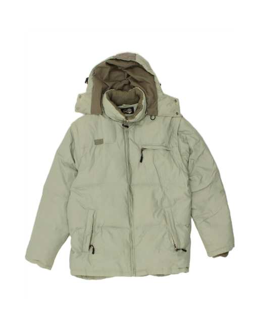 Vintage Fila Hooded Padded Jacket UK 40 Large In Green