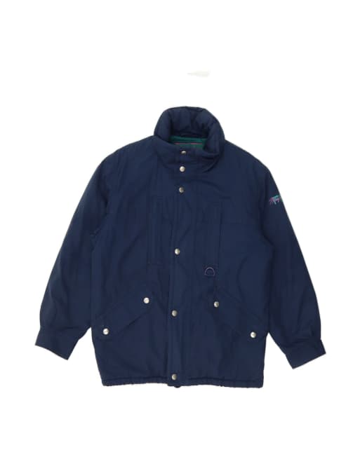 Vintage Fila Hooded Windbreaker Jacket It 44 Medium In Blue