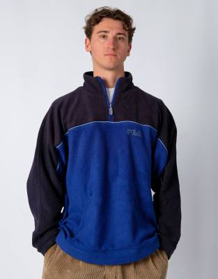 Vintage Fila L Fleece Blue
