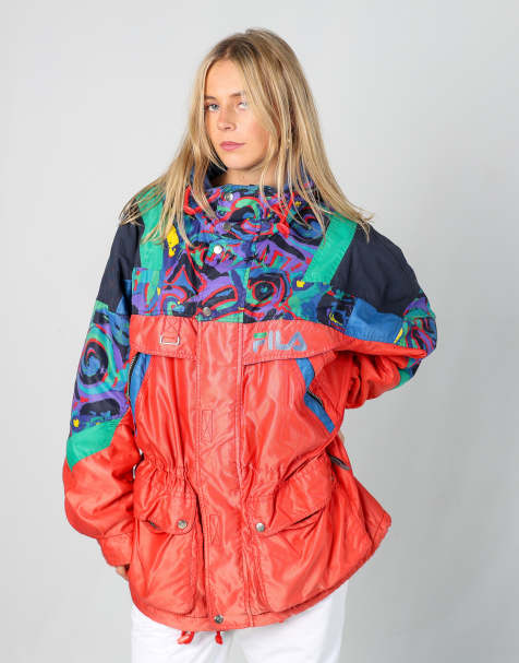 Vintage Fila M ski jacket in red - view 1