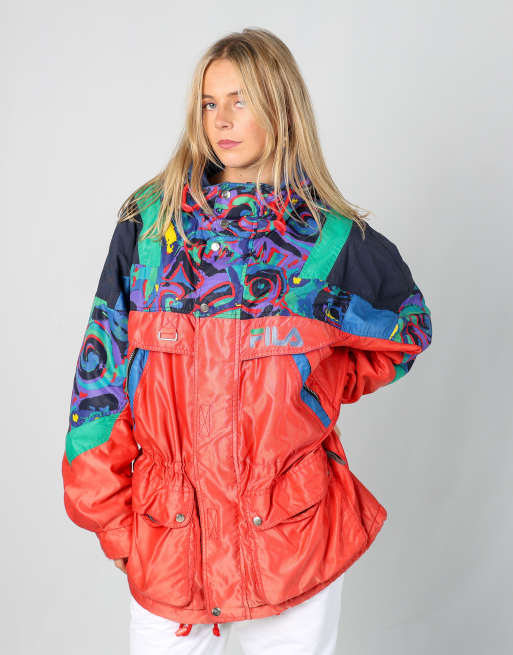 Vintage Fila M ski jacket in red